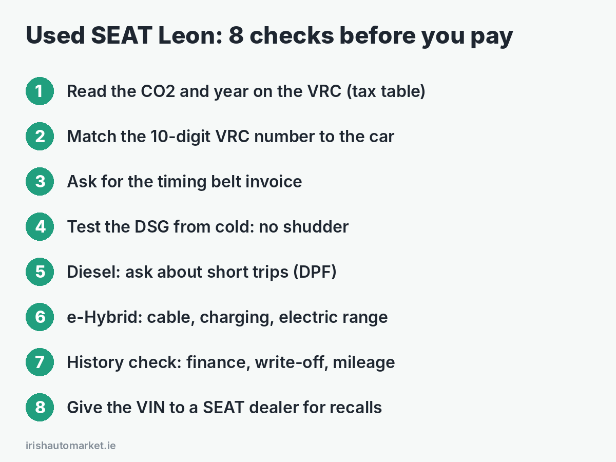 Used SEAT Leon checklist: 8 checks before you pay