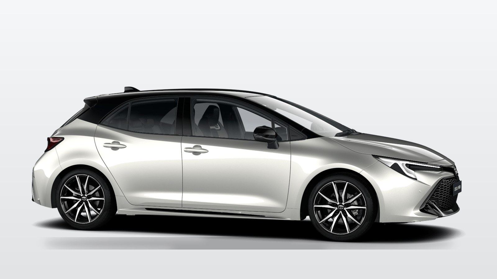 Toyota Corolla Hybrid hatchback in side profile, the car covered in this Irish used buyer guide