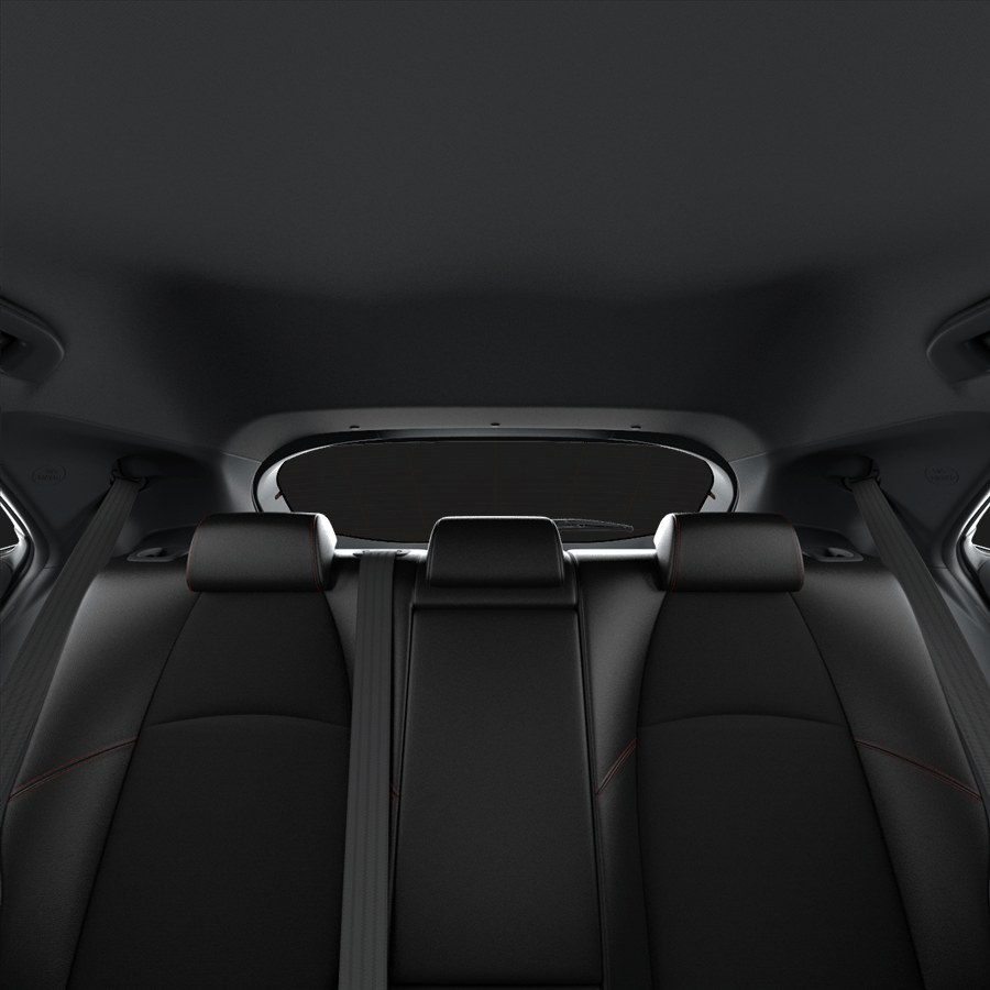 Rear seats of the current Toyota Corolla Hybrid hatchback
